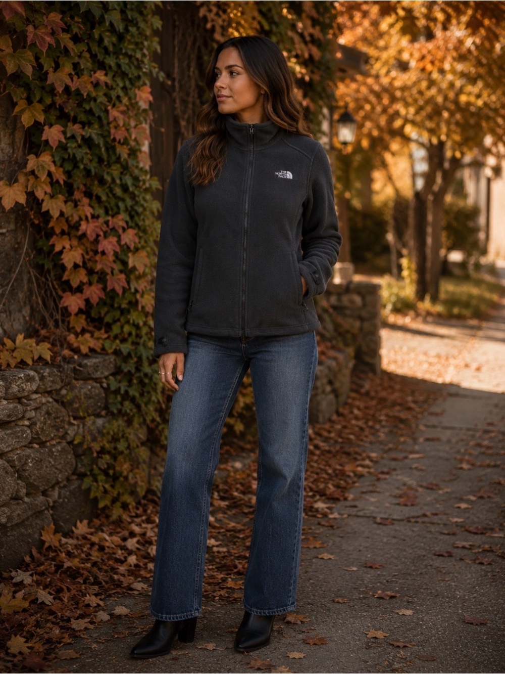 The North Face Dark Gray Teddy Jacket